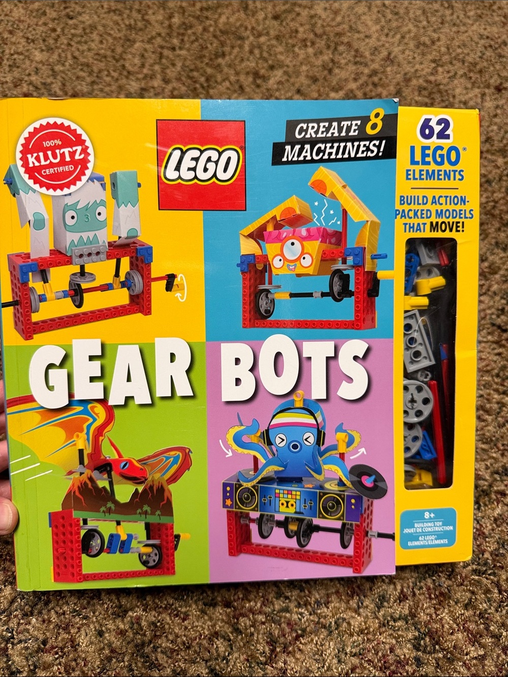 Lego Gear Bots Building Kit – Yellow, Red, Blue, Green